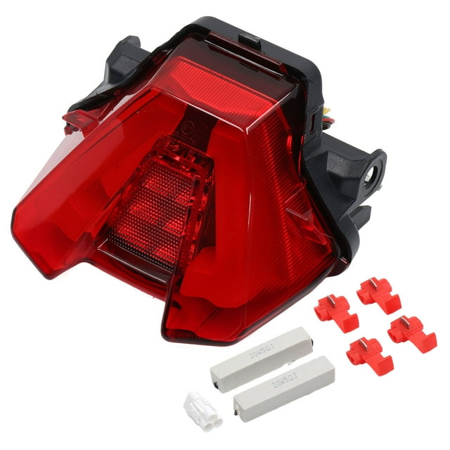 Moto LED Feux Arrière IP67 Imperméable à l'Eau pour MT07 2021 et Plus Rouge