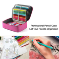 thumbnail image 4 of High Capacity Zipper Pens Pencil Case- Multi-Functional Stationery Pencil Pouch 72 Slots Colored Portable Pencil Case Bags, 4 of 5