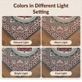 thumbnail image 7 of Design&I 8'x10' Washable Area Rug Border Door Mongolian Checkered Nylon Hallway Assorted Boho Vintage Playful for Living Room, Family Extra Large Skid-Resistant Low Profile, 7 of 7