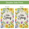 thumbnail image 2 of Hello Spring Flower Garden Flag 12x18 Inch Double Sided for Outside, Floral Welcome Spring Flag Seasonal Yard Outdoor Decoration, 2 of 6