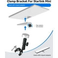 thumbnail image 2 of Starlink Mini Adjustable Clamp Mount Kit for RV Roof Racks, Ladders & Poles – Aluminum Alloy Dual-Pivot Bracket for Outdoor, Marine & Travel Installations, 2 of 6