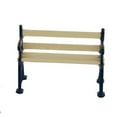 thumbnail image 3 of PENIKOKO Modern Miniature Furniture Park Bench Wood Color Vintage Style 1Pack, 3 of 5