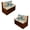 Beige-Beach Turtle Starfish, variant on SCRAWLGOD Southwest Aztec Bison Print Stretchable RV Dinette Cushions Slipcover, 2 Backrest Cover and 2 Bench Cover Universal Stain Resistant RV Dinette Booth Cushions Slipcover