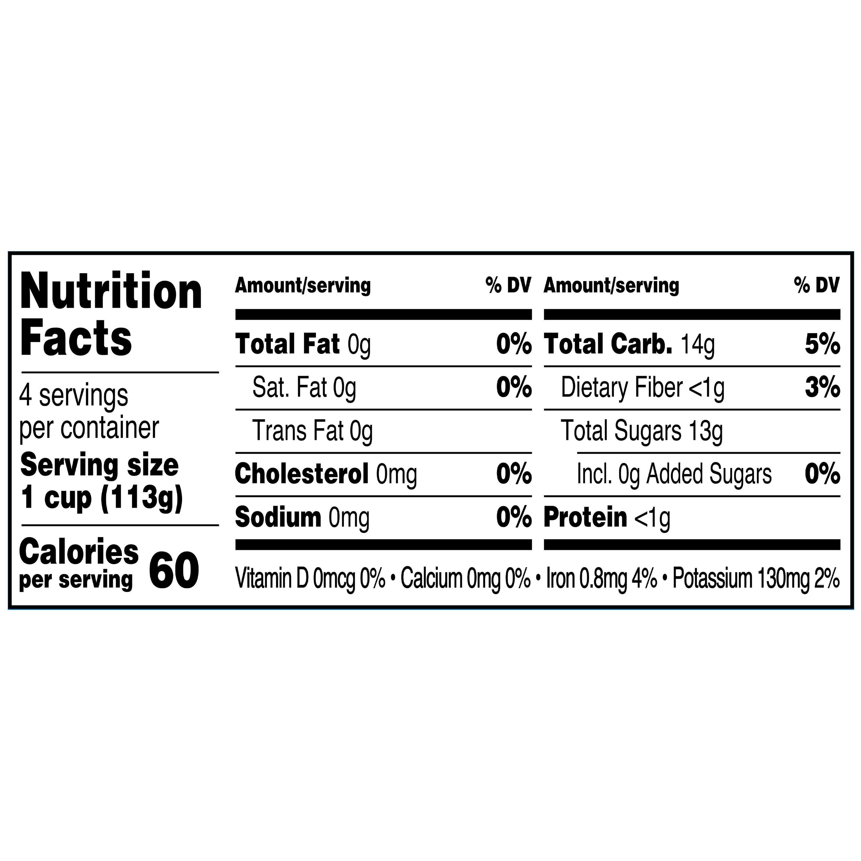 Great Value Diced Peaches in Juice, 4 oz, 4 Count