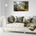 thumbnail image 3 of Designart Symmetrical Gold Fractal Flower with Lighting - Floral Throw Pillow - 12x20, 3 of 5