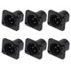thumbnail image 1 of 6 Pcs XLR Male Plugs, 3-Pin Panel Mount Sockets, XLR Male Microphone Connector, Nickel Gold Plated Copper Contacts, 1 of 1