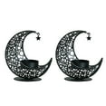 thumbnail image 2 of Iron Star Moon Decorative Candle Holder - Valentine's Day Table Celestial Candlestick with Festive Atmospheres, Metal Star and Moon-Shaped Candle Stand for Holiday Romantic Decor, 2 of 6