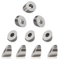 thumbnail image 1 of czcpp-30 Degree Washers 1/4 Inch 10 Pcs Angle Beveled Washer for 1/8 Inch to 3/16 Inch Wire Rope Cable Application Wooden Metal Aluminum Post DIY Railing, 1 of 4