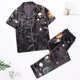 thumbnail image 1 of Conjunto de pijama de satén de seda para Mujer, camisa de manga larga con pantalón, ropa de dormir, trajes de dormir para Mujer, primavera y otoño, 1 of 4