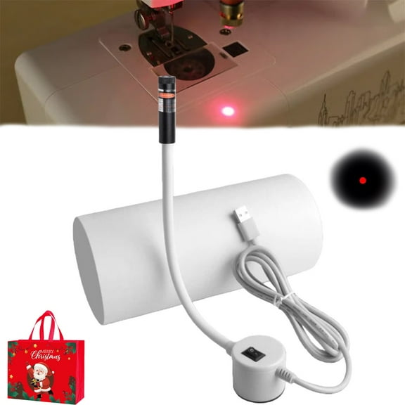 Magnetic Positioning Quilting Laser Light for Sewing Machine, Sewing Laser Guide for Straight Stitching, Red Guide Line Light with Strong Magnets, Hands-Free Precision Sewing