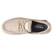 Sperry Mens Bowrider Plushstep 3-Eye Chambray Boat Casual Shoes