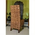 thumbnail image 5 of Bowery Hill 40"H Coastal Wicker / Rattan Dining Chair in Brown (Set of 2), 5 of 5