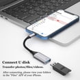 thumbnail image 2 of Adaptador de cámara USB IVSHOWCO Lightning a USB para iPhone, 2 of 8