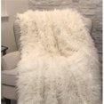 thumbnail image 1 of Plutus PBSF1421-96x110T Mongolian Faux Fur Luxury Throw Blanket, White - Queen, 1 of 3