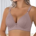 thumbnail image 2 of Uqiangy Breast Reduction Bra Bras for Women Lace Sports Bras for Women Bra for Plus Size Women Plus Size Push Up Bras for Women Pushup Bra No Underwire Light Ashy M, 2 of 9