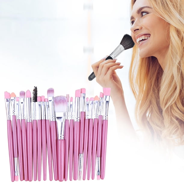 Brochas de maquillaje 20 Brochas para ojos Brochas de maquillaje Herramientas de belleza Brochas de maquillaje plegables