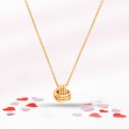 thumbnail image 4 of LeCalla 925 Sterling Silver Yellow Gold-Plated Love Knot Pendant Necklace Jewelry Gifts for Women and Teen 18" Inch, 4 of 8