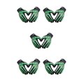 thumbnail image 2 of kurtrusly Breathable And Comfortable Full Finger Riding Gloves For Motorcycle Cycling Lightweight And Shockproof Nylon Durable green L 5Set, 2 of 6