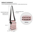 thumbnail image 6 of HELLHERO Shoulder Purse Polyester 2 Layers for Travel Daily Use Men, Women, Christmas Festive Geometry Reindeer, 6 of 7
