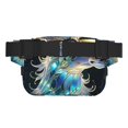 thumbnail image 3 of Disketp Colorful Stained Glass Deer Riñonera de Doble Capa, Bolsa de Cintura Ajustable para Viajes, Correr y Senderismo, Riñonera Ligera para Hombre y Mujer, 3 of 9