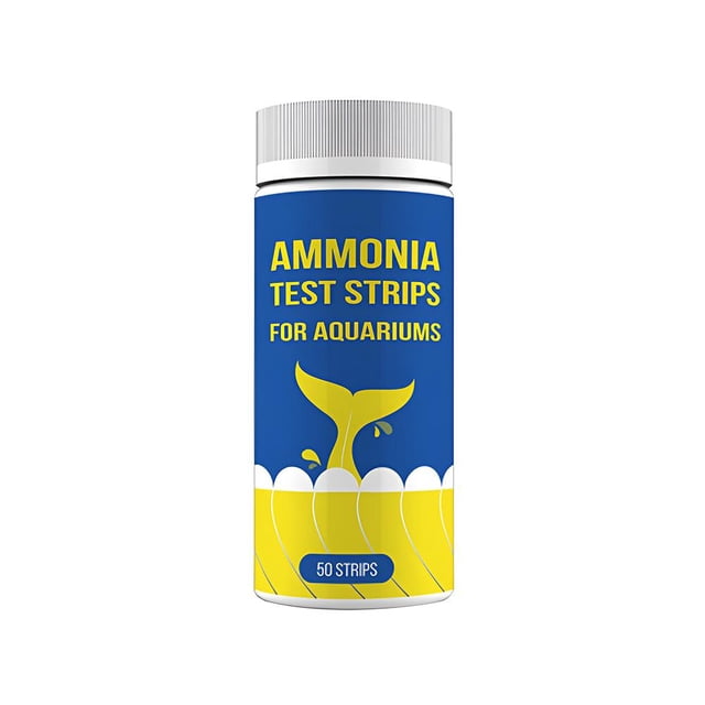 Aquarium Ammonia Test Strips, 50 Aquarium Test Strips Accurate Ammonia Test Kit, Quick and Accurate Fish Tank Test Strips, for Fish Tank, Breeding Farms, or Aquarium