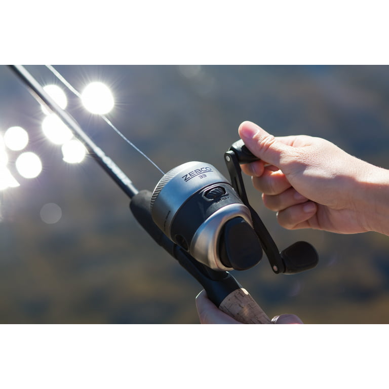 Zebco 33 Spincast Reel and Fishing Rod Combo, 5-Foot 6-in 2-Piece Rod 