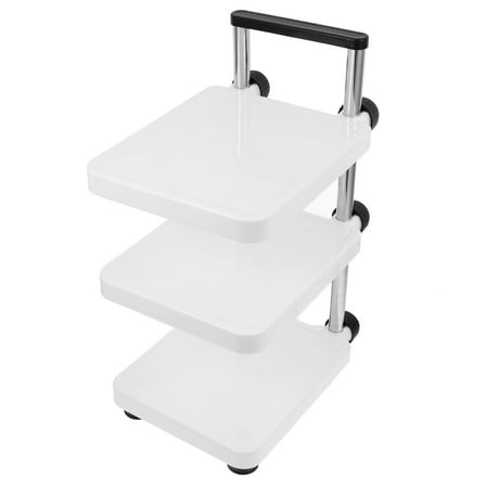 OFFIGAM Beige Metal Pot Rack Multi-Tier Kitchen Organizer with Hooks, Space-Saving Cookware Storage Solution