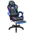 thumbnail image 6 of Gaming Chair with Bluetooth Speaker, Ergonomic Massage Racing Chair with RGB Lights, Footrest and Lumbar Support, High Back Office Chair,  Heavy Duty Design Gaming Computer Chair, 6 of 7