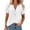 White, variant on Hurxie Womens Summer Tops Spring Short Sleeve V Neck True Classic T Shirt Casual Cute Fashion Beach Vacation Clothes Green,S