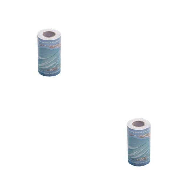 Guardoinrt PVC Waterproof Wallpaper Border Sticker For Wall And Ceiling Made With PVC Wallpaper Border Stickers style 5 2Set