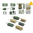 thumbnail image 3 of Kit de construcción de 6 modelos de tanques, bricolaje, escala 1:144, juguetes educativos en miniatura Estilo A, 3 of 9