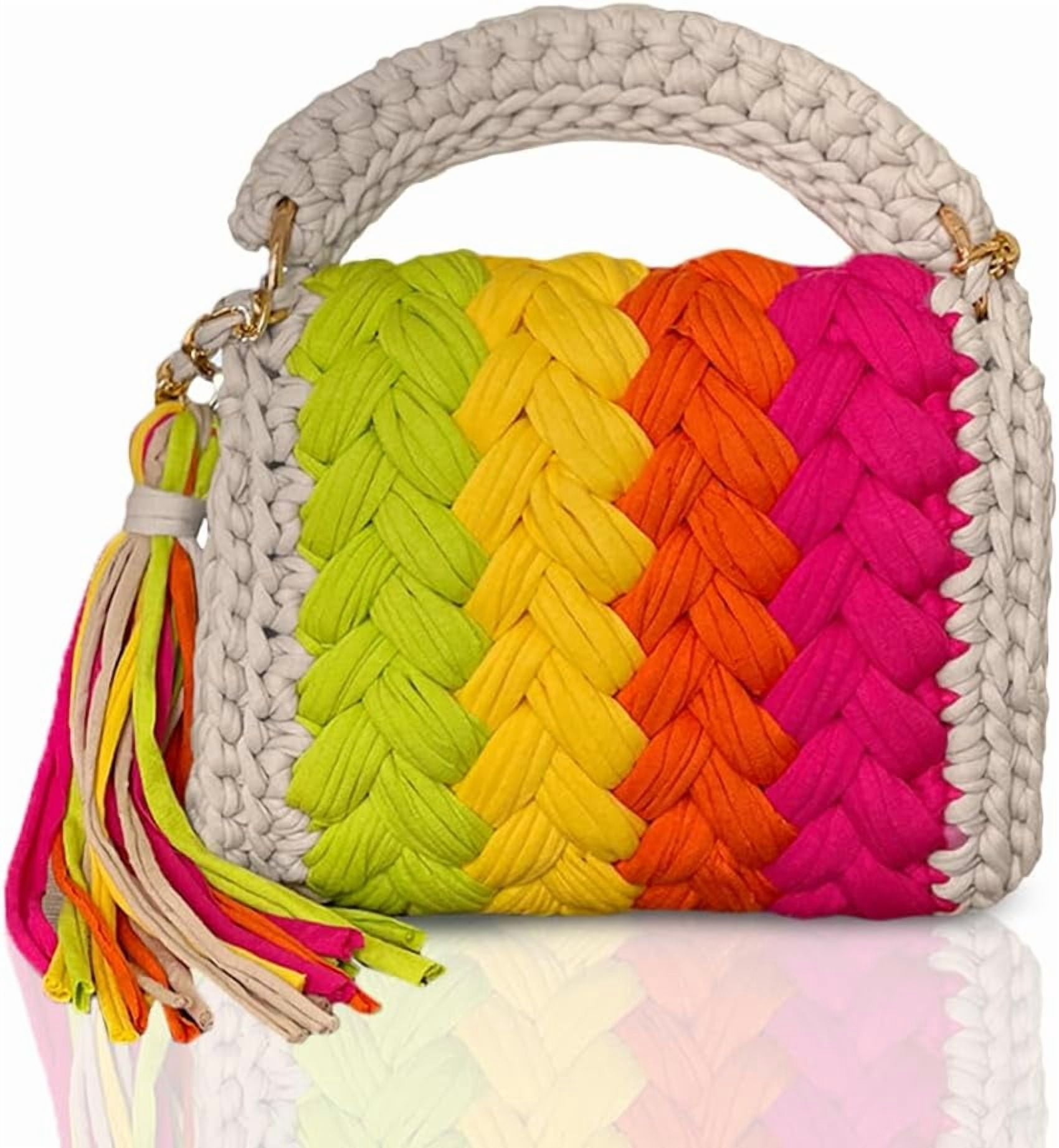 Evening Clutch Bag for Women, Handmade Crochet Wedding Party Purse, Small Flap Formal Crossbody Handbag Evening Clutch
