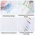 thumbnail image 3 of Topekada 18 Pack Shoe Bags for Travel, 15.7" x 11.8" Clear Shoe Storage Bags, Waterproof Dust-Proof Drawstring Travel Shoe Bags for Packing Travel Essentials Men Women, 3 of 7