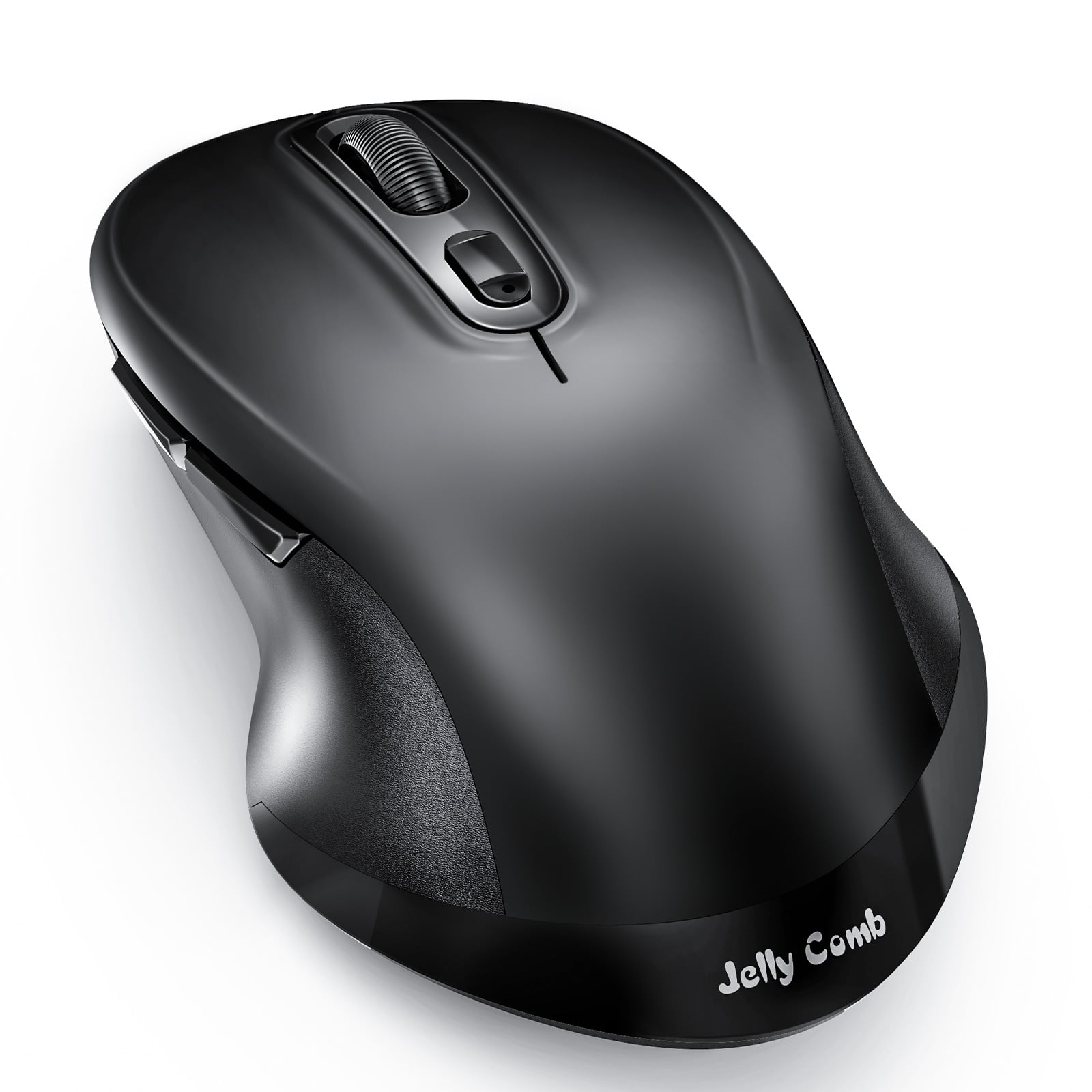 Jelly Comb Ergonomic Dual Mode Wireless Mouse with Bluetooth, 2.4GHz