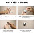 thumbnail image 4 of 5 Piezas Gancho Adhesivo 3M, Gancho de Pared de Baño de Acero Inoxidable, Toallero Autoadhesivo Impermeable y A Prueba de Aceite para Cocina, Sala de Estar y Oficina, 4 of 8
