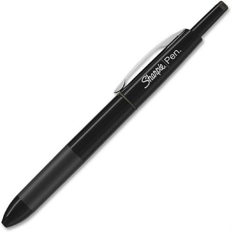 Sharpie Retractable Pens Fine Point 0.3 mm Black Barrel Black Ink