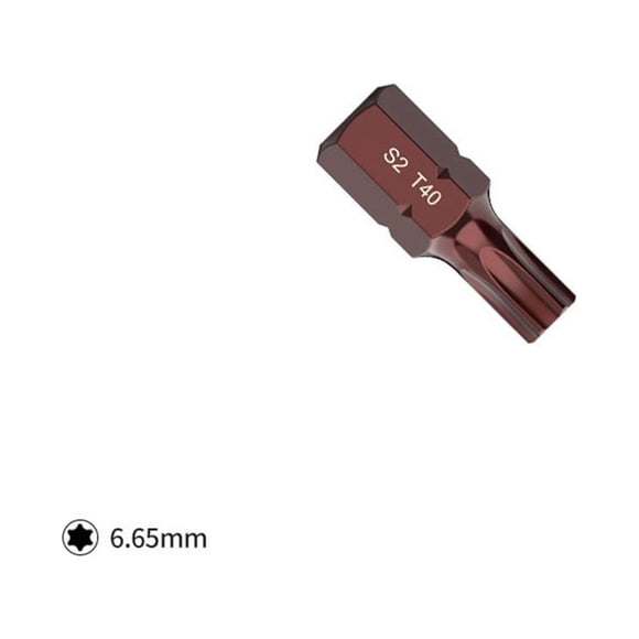 7Pcs T20-T25 Star Screwdriver Bit 10Mm Hex Shank For Impact Screwdriver Head