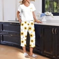 thumbnail image 6 of Lumistal Pajamas Set for Women Summer Pajamas Casual Soft Short Sleeve Tshirt and Crop Pants Matching Sets 2 Piece Pajamas Set Lounge Sets for Women, 6 of 6