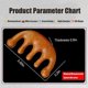 thumbnail image 5 of Exotic Hardwood 5 Balls Massage Comb Handmade Scalp Body Relaxation Tool Portable Wood Gift Set for Women Men, 5 of 5