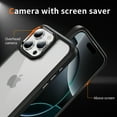 thumbnail image 2 of Compatible with iPhone 16 Pro Clear Phone Case,Drop Protection Anti-fall Rugged Heavy Duty Shockproof Military Protective Tough Durable Transparent Phone Case Cover,Black, 2 of 7