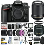 Nikon D7200 DSLR Digital Camera with 18-55mm VR II + 55-200mm VR Lens + 128GB Memory + 2 Batteries + Charger + LED Video Light + Backpack + Case + Filters + Auxiliary Lenses + $50 Gift Card + More!