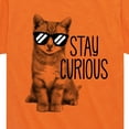 thumbnail image 3 of Instant Message - Stay Curious Cat - Toddler & Youth Short Sleeve Graphic T-Shirt, 3 of 6