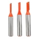 thumbnail image 1 of Juego de 3 brocas para fresadora de carpintería con vástago de 8 mm y ranuras rectas para herramientas de carpintería y fresado, 1 of 5