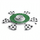 thumbnail image 1 of Juego Botanero Circular Mundial 33 cm con Recipiente Central y 6 Platos para Pizza, 1 of 7