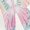 Multicolour, variant on Women's Multicolour Butterfly Pattern Short Sleeve Pajamas Set