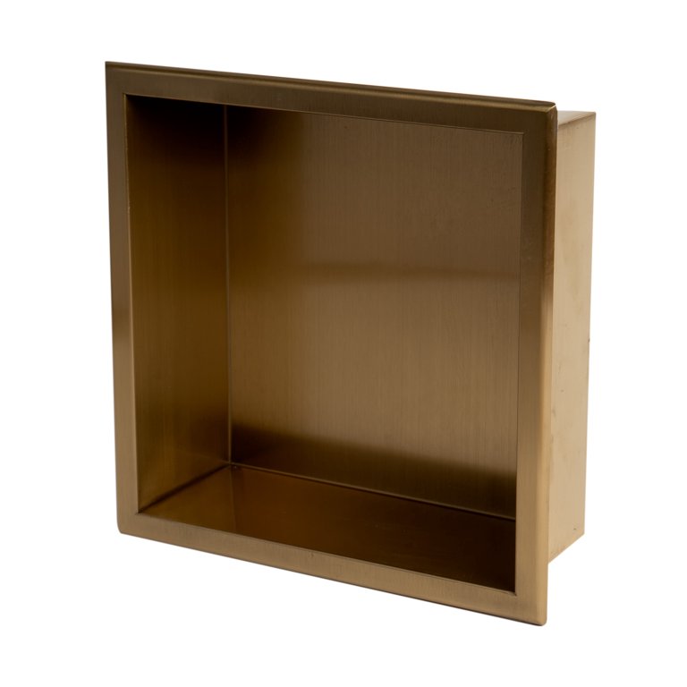 Shower shelf 1, 20cm » brushed gold