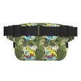 thumbnail image 3 of Fotbe Surfing Dinosaur Cangurera Cuadrada con Estampado de Doble Capa, Bolsa de Cintura Ajustable Mini para Hombres y Mujeres, 3 of 9