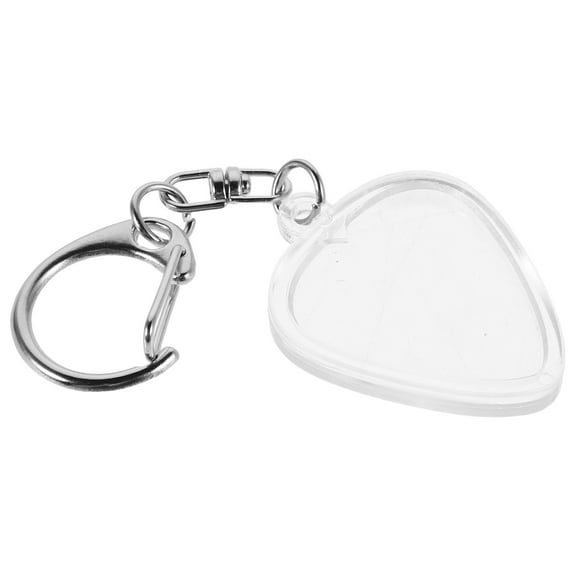CIMAXIC Guitar Pick Holder Keychain 1Pcs Standard Size Transparent For Music Lovers