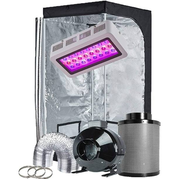 Topogrow Led Grow Tent Complete Kit Led 300w Led Grow Light Kit 32 X32 X63 Indoor Grow Tent 4 Fan Filter Ducting Combo Hydroponics Tent System Walmart Com Walmart Com