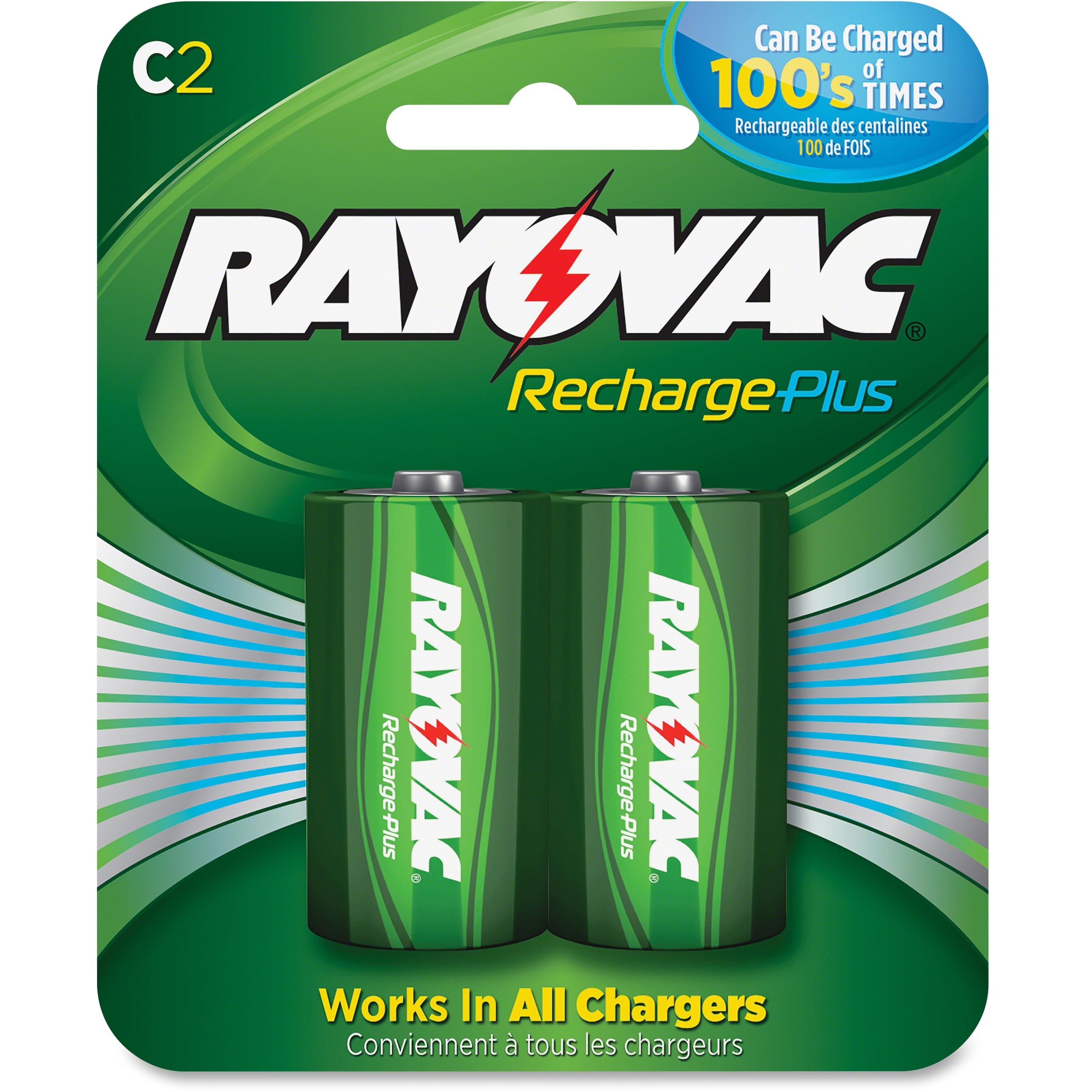 Rayovac Rechargeable NiMH C Batteries 12/CT GNSR PL7142GENECT